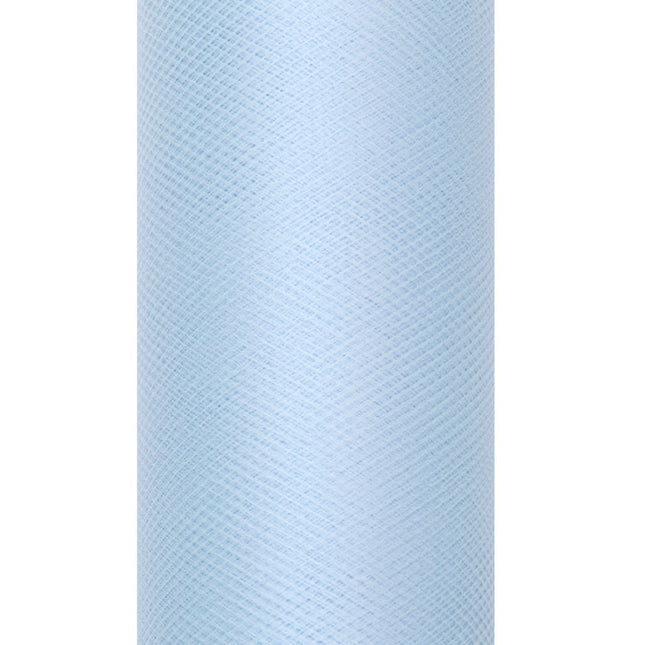 Hellblaue Tüllrolle 30cm 9m