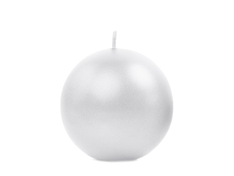 Globuskerzen Perle Metallic 6cm 10Stk