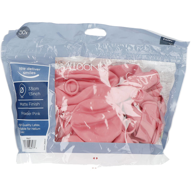 Hellrosa Luftballons Puderrosa 33cm 50Stk.