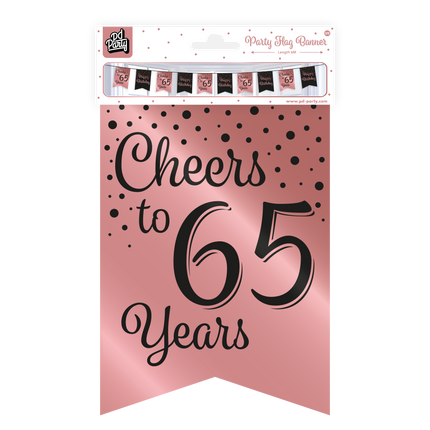 Banner 65 Jahre Rosa Schwarz 6m