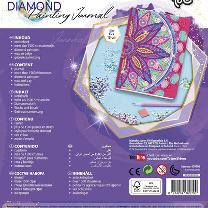 Diamant-Gemälde Blume Mandela