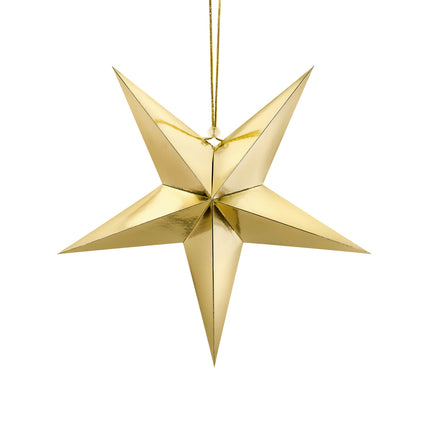 Goldener Lampionstern 45cm