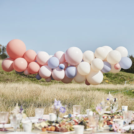 Ballonbogen Pastell Boho Selbstgemachtes Set