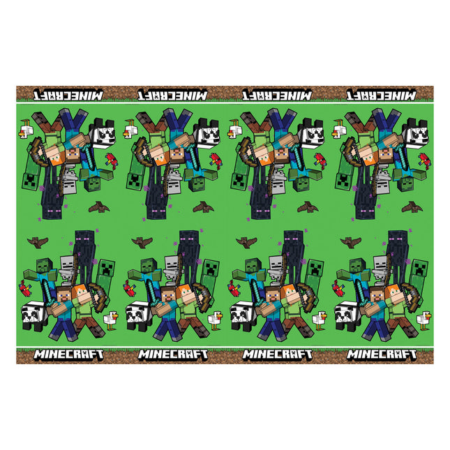 Minecraft Tischtuch Plastik 1,8m