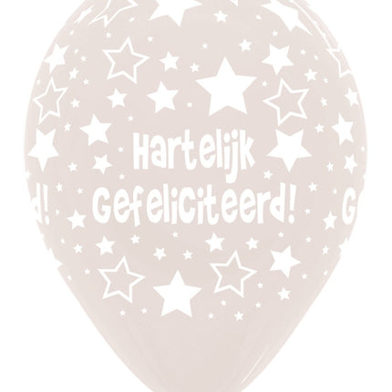 Ballons Happy Birthday Klar 30cm 25Stk