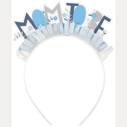 Stirnband Mom To Be Blau