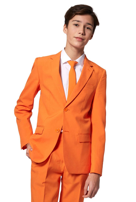 Orangefarbener Anzug Junge Teen <tc>OppoSuits</tc>