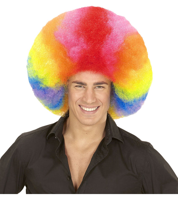 Farbige Perücke Afro Extra Groß