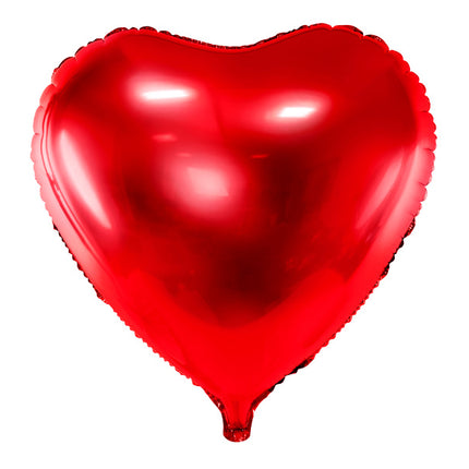 Helium Ballon Herz Rot Leer 45cm