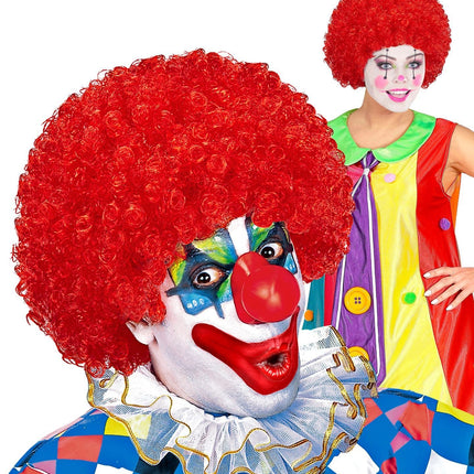 Rote Perücke Clown Locken