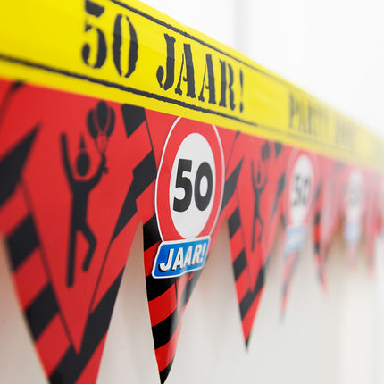 Absperrband 50 Jahre 12m