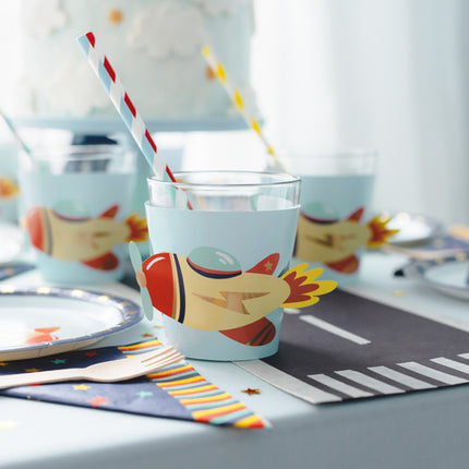 Space Cup Ärmel 23cm 6Stk