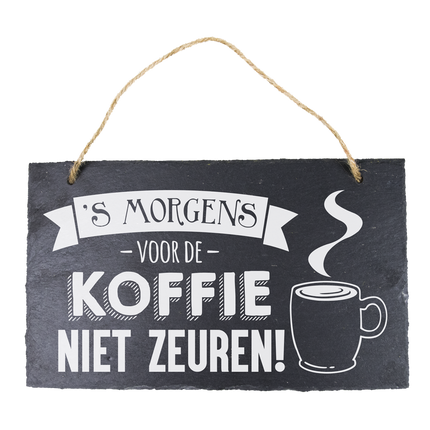 Schieferteller Kaffee 25cm