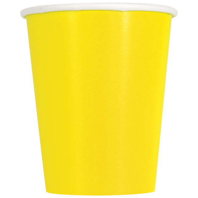 Gelbe Becher 228ml 8Stk