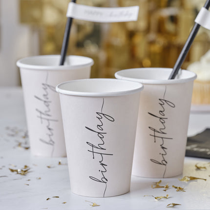 Becher Geburtstag 266ml 8Stk