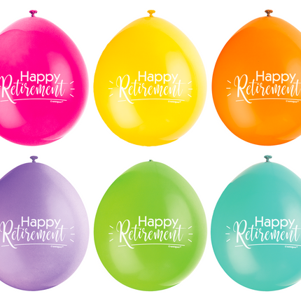 Ballons Happy Retirement 28cm 10Stk
