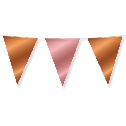 Rose Gold Bronze Girlande 10m