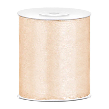 Satinband Vanillecreme 100mm 25m
