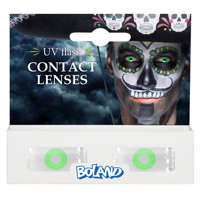 Halloween Monatslinsen Uv Flash Grün