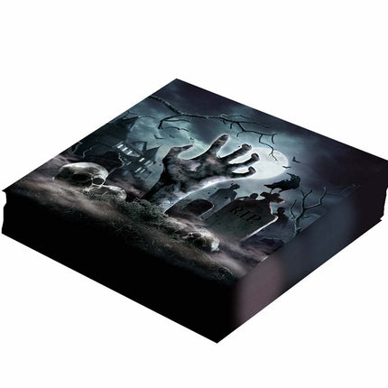 Halloween Friedhofs-Servietten 33cm 12 Stk.