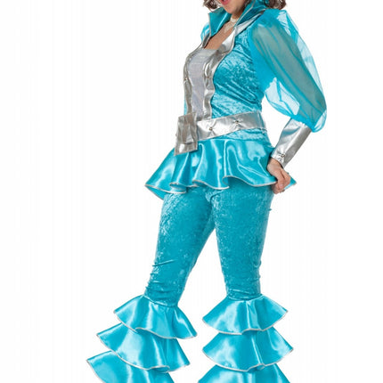 Discoanzug Blau Damen