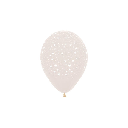 Ballons Sterne Kristallklar 12cm 50Stk
