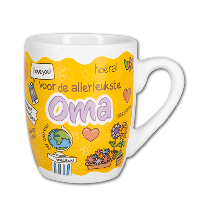Gelber Becher Oma