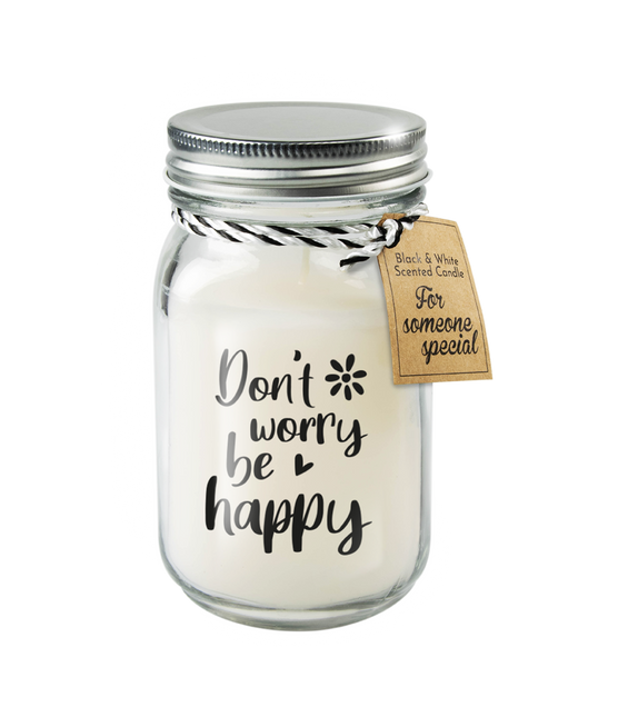 Duftkerze Don't Worry Be Happy 14cm