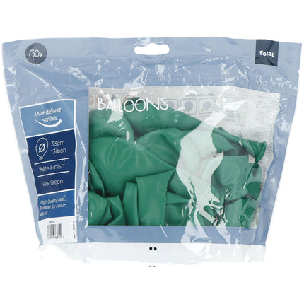 Grüne Ballons Tannengrün 33cm 50Stk