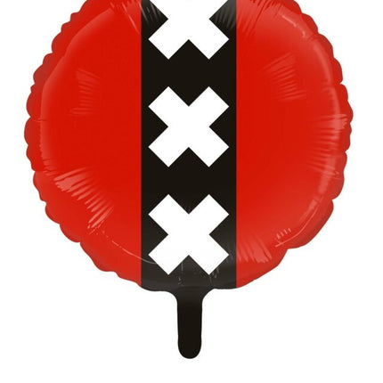 Amsterdam Helium Ballon Leer 45cm
