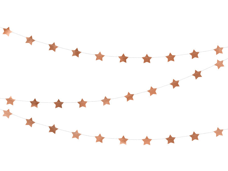 Sterngirlande Rose Gold 3,6m