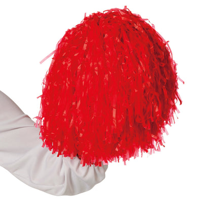Rote Pompons Cheerleader