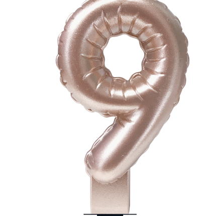 Kerze Folienballon Rose Gold 9 10cm