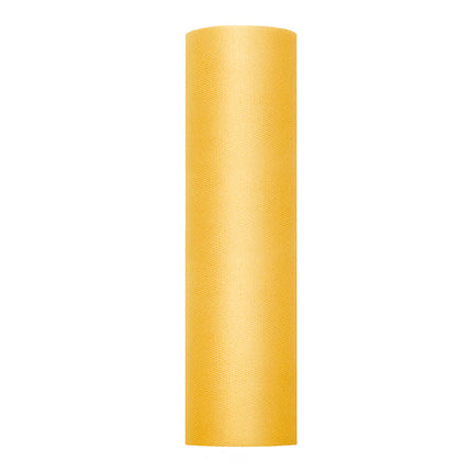 Gelbe Tüllrolle steif 30cm 50m