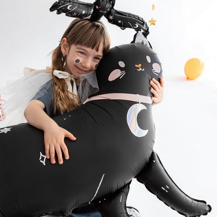 Halloween Heliumballon Katze leer 95cm