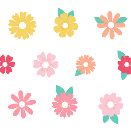 Glasdekoration Blumen 10cm 10Stk