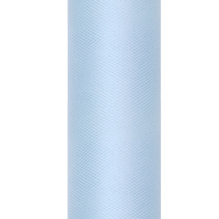 Hellblaue Tüllrolle 30cm 9m