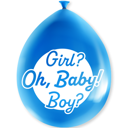Gender Reveal Ballons 30cm 8Stück