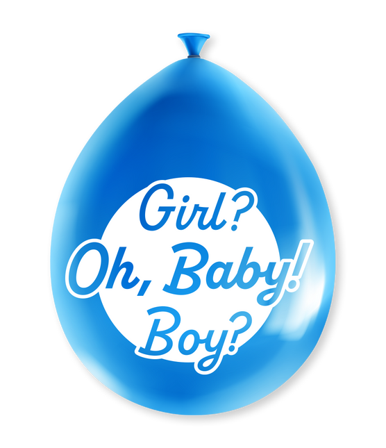 Gender Reveal Ballons 30cm 8Stück