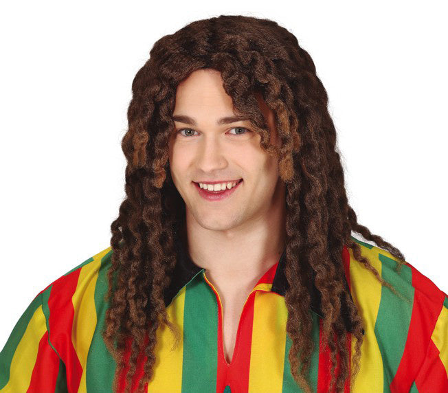 Rasta Perücke Braun