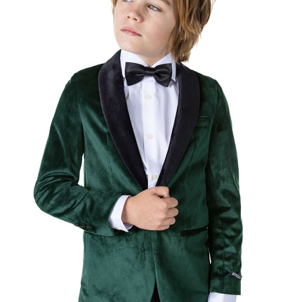 Dunkelgrüner Samtblazer Boy <tc>OppoSuits</tc>