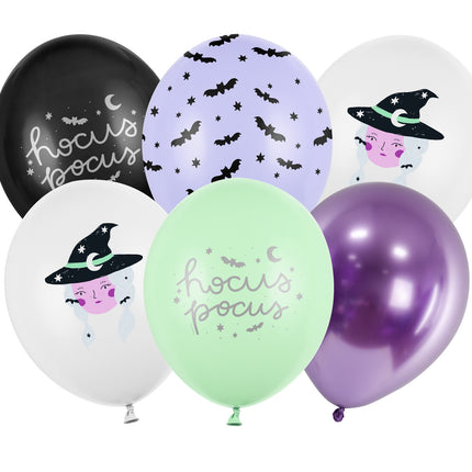 Halloween Ballons Hocus Pocus 30cm 6 Stk.