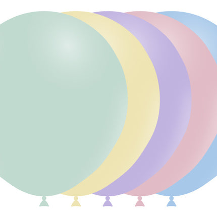 Bunte Ballons Pastell 45cm 25Stk