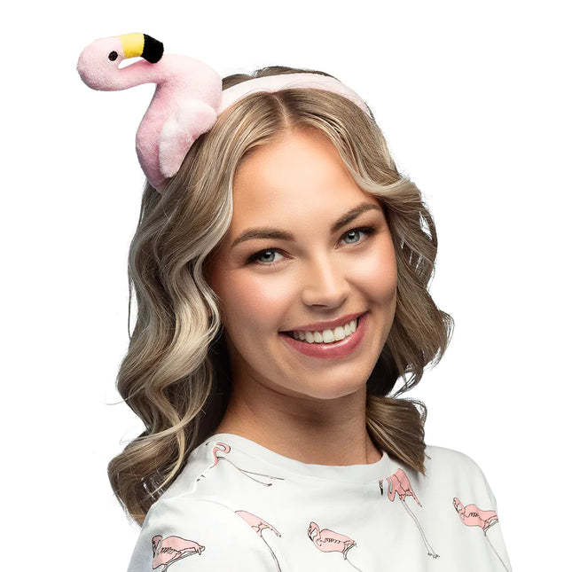 Flamingo Haarband Plüsch