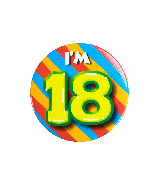 Ich bin 18 Button 18 Jahre 5,5cm