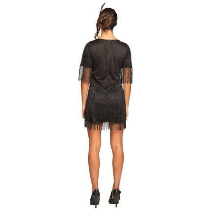 Charleston Kleid Damen Schwarz