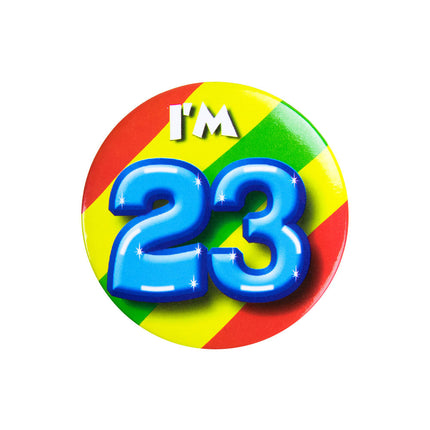 Ich bin 23 Button 23 Jahre 5.5cm