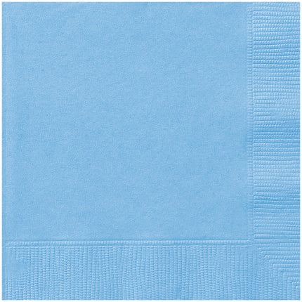 Hellblaue Servietten 2 Lagen 25cm 20Stück