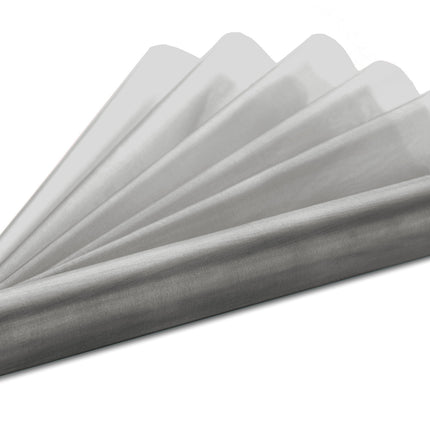 Grauer Organza-Stoff 36cm 9m