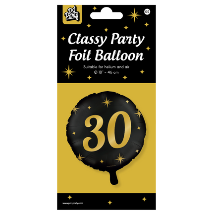 Heliumballon 30 Jahre Leer 30cm